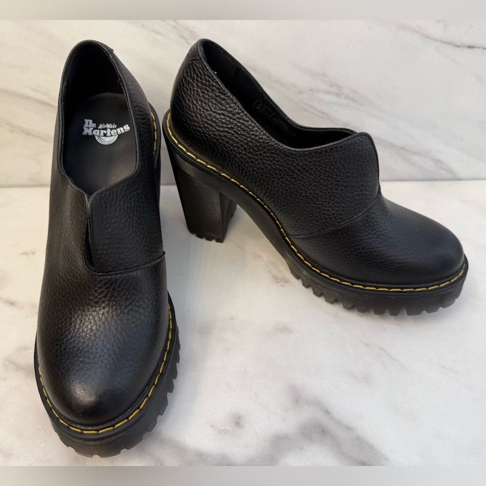 Dr. Martens Cordelia Black Shoes Size 7 Chunky Platform Shoes Grunge Y2K